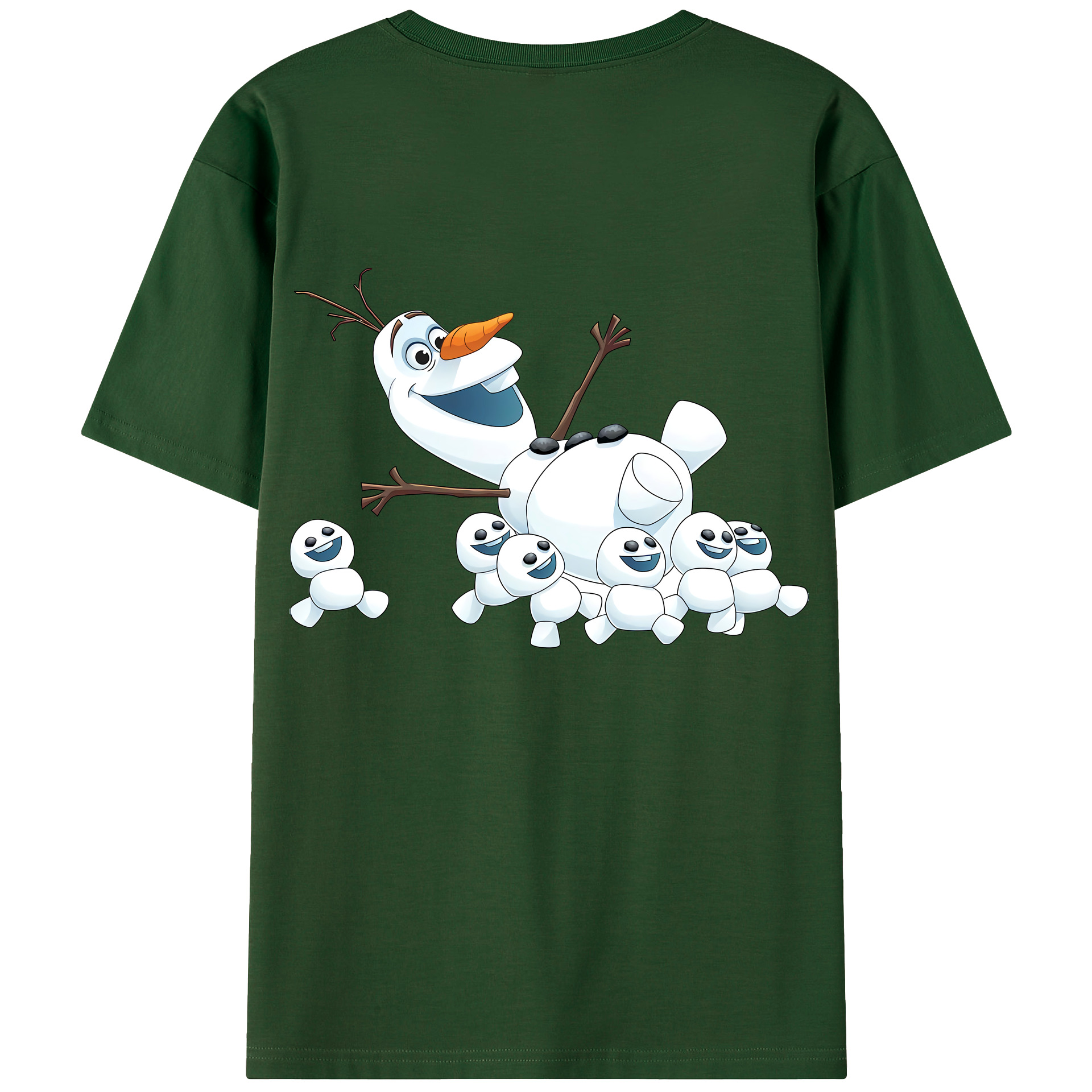 （画像用） アナと雪の女王 アンナ エルサ Frozen Anna Elsa 綿100％半袖Tシャツ（背面プリント）